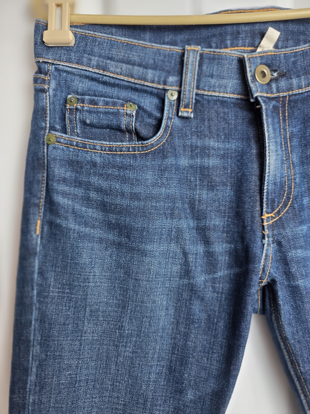 Rag & Bone "Tomboy" Slim Straight Jeans in Aged Dark Wash – Size 27 X 28.5" - Picture 3 of 16